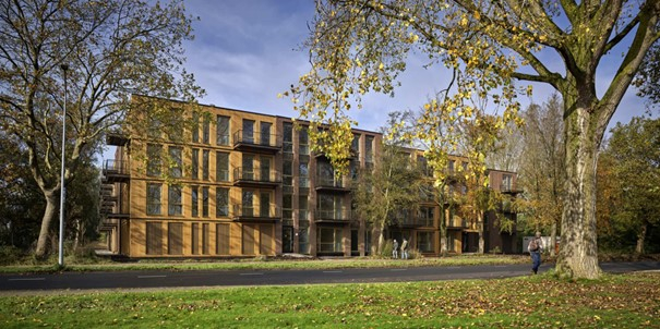 MorgenWonen Hout appartementengebouw